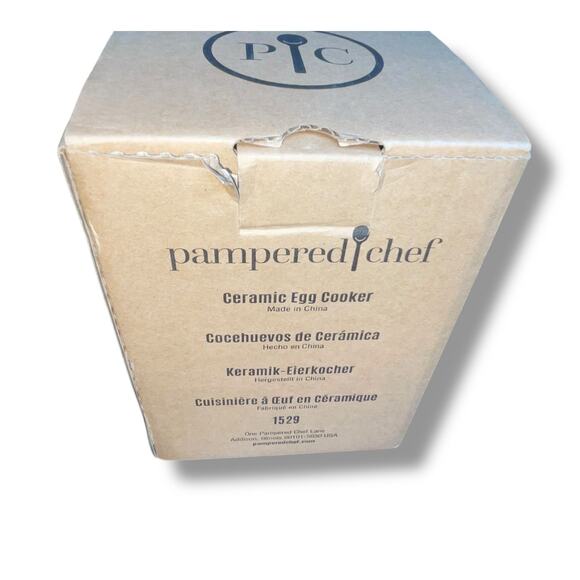 Pampered Chef Ceramic Egg Cooker Microwave 1529 Omelet Oatmeal 2C Capacity Cake - Picture 4 of 9